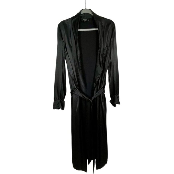 ICONS Objects of Devotion Black Satin Limited Edition Duster Coat / Robe Medium - Picture 14 of 15